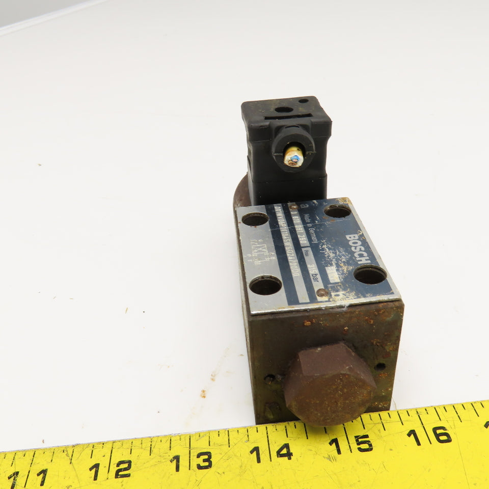 Bosch 0 810 091 260 4/2 Way Hydraulic Single Solenoid Valve 24VDC