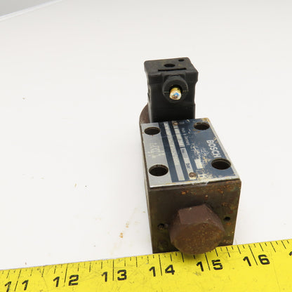 Bosch 0 810 091 260 4/2 Way Hydraulic Single Solenoid Valve 24VDC