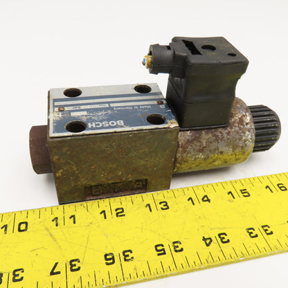 Bosch 0 810 091 260 4/2 Way Hydraulic Single Solenoid Valve 24VDC