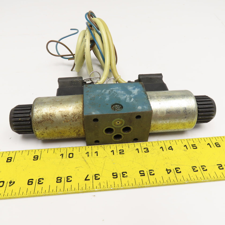 Bosch 0 810 091 203 4/3 Way Closed Center Hydraulic Double Solenoid Valve 24VDC