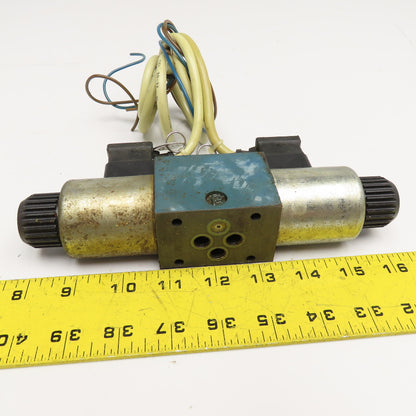 Bosch 0 810 091 203 4/3 Way Closed Center Hydraulic Double Solenoid Valve 24VDC