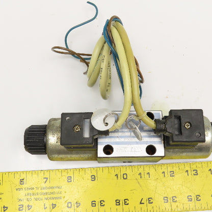 Bosch 0 810 091 203 4/3 Way Closed Center Hydraulic Double Solenoid Valve 24VDC