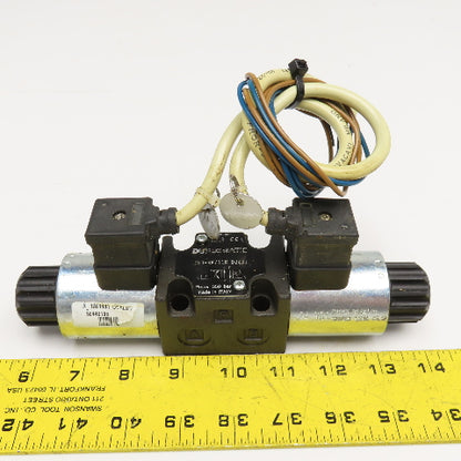 Bosch 0 810 091 203 4/3 Way Closed Center Hydraulic Double Solenoid Valve 24VDC