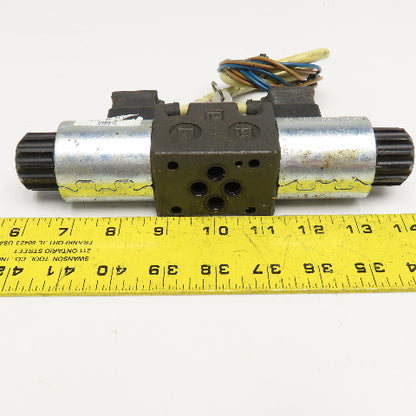 Bosch 0 810 091 203 4/3 Way Closed Center Hydraulic Double Solenoid Valve 24VDC