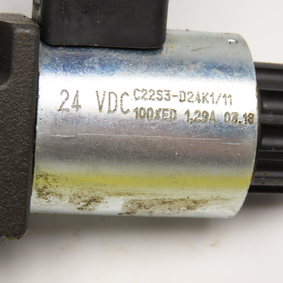 Bosch 0 810 091 203 4/3 Way Closed Center Hydraulic Double Solenoid Valve 24VDC