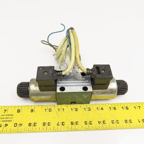 Bosch 0 810 091 203 4/3 Way Closed Center Hydraulic Double Solenoid Valve 24VDC