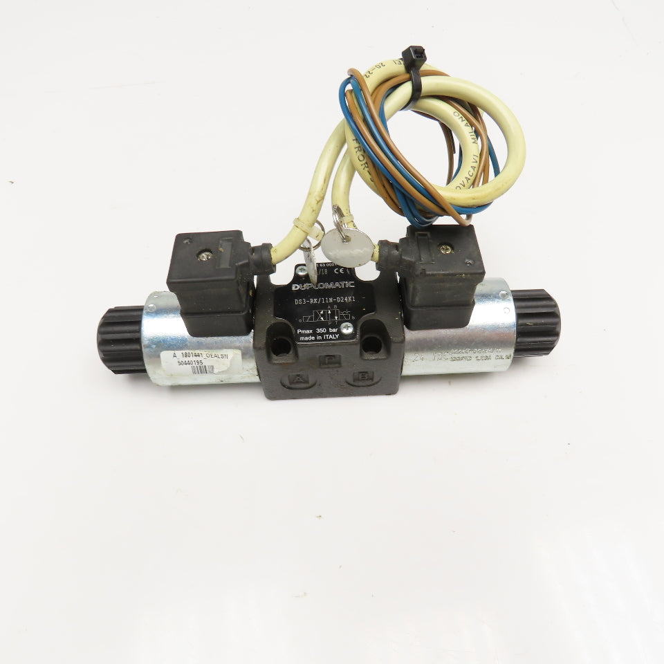Bosch 0 810 091 203 4/3 Way Closed Center Hydraulic Double Solenoid Valve 24VDC