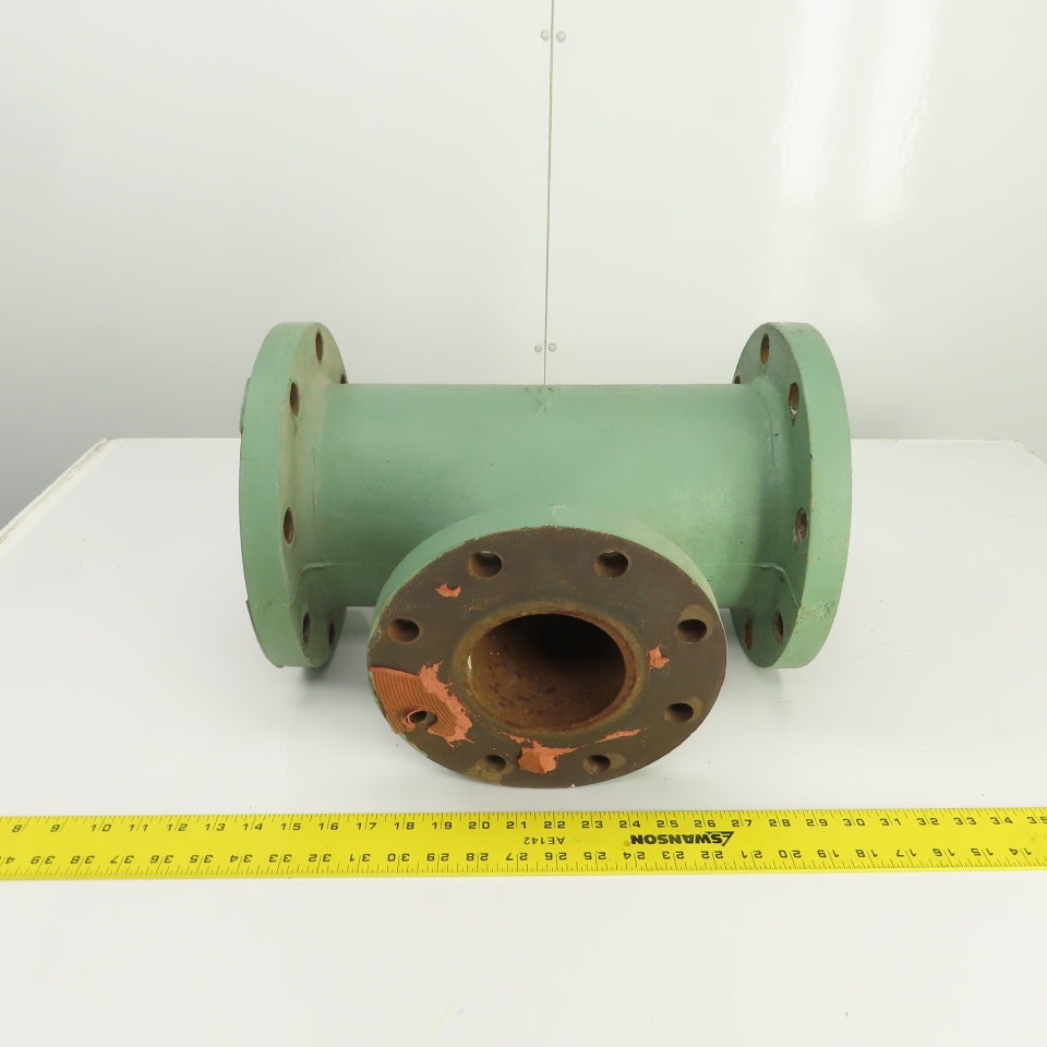6" x 6" x 4" Ductile Iron Flanged Tee K125 11", 9" Flange OD