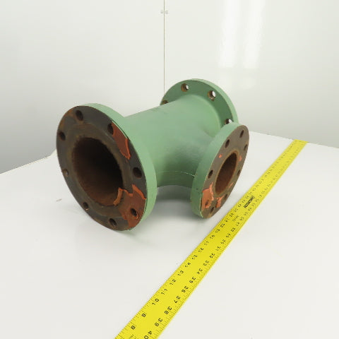 6" x 6" x 4" Ductile Iron Flanged Tee K125 11", 9" Flange OD