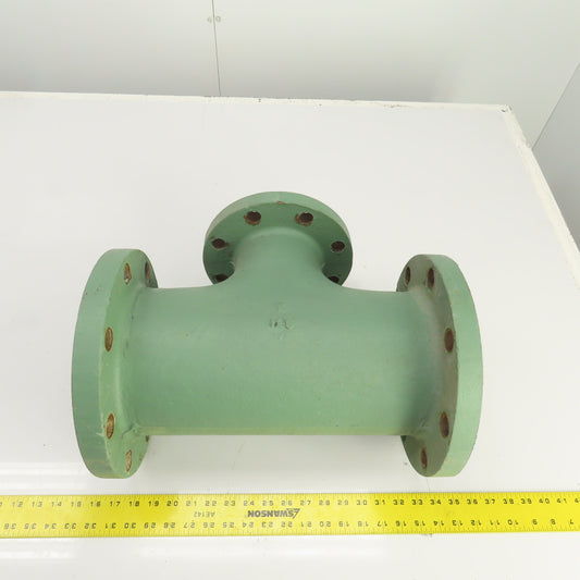 6" x 6" x 4" Ductile Iron Flanged Tee K125 11", 9" Flange OD