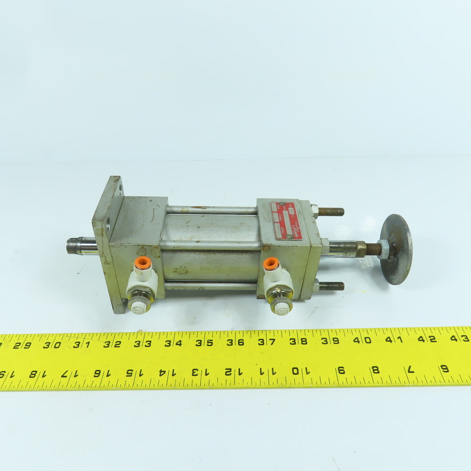 Milwaukee D-1210-31-51S Double Acting Double Rod Air Cylinder 2" Bore 2" Stroke