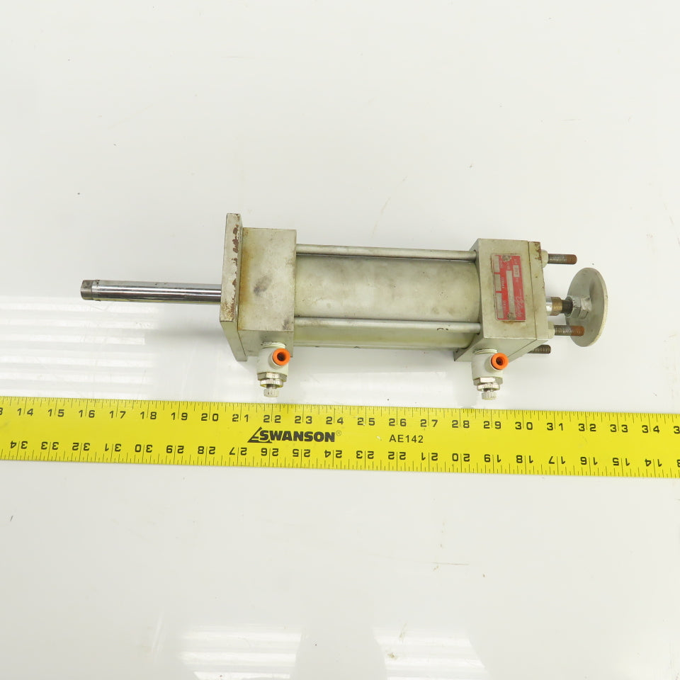 Milwaukee D-1220-31 Double Acting Double Rod Air Cylinder 2.5" Bore 4" Stroke