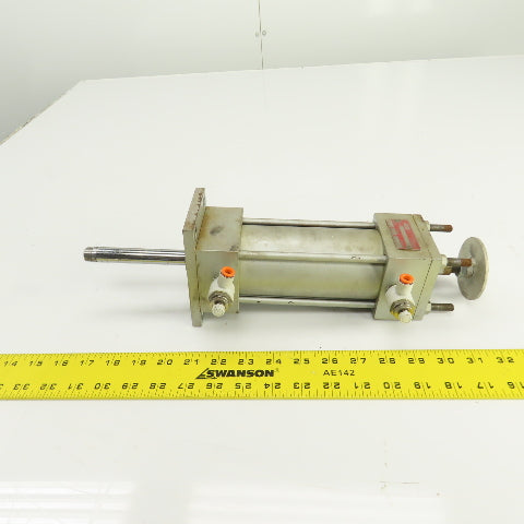 Milwaukee D-1220-31 Double Acting Double Rod Air Cylinder 2.5" Bore 4" Stroke