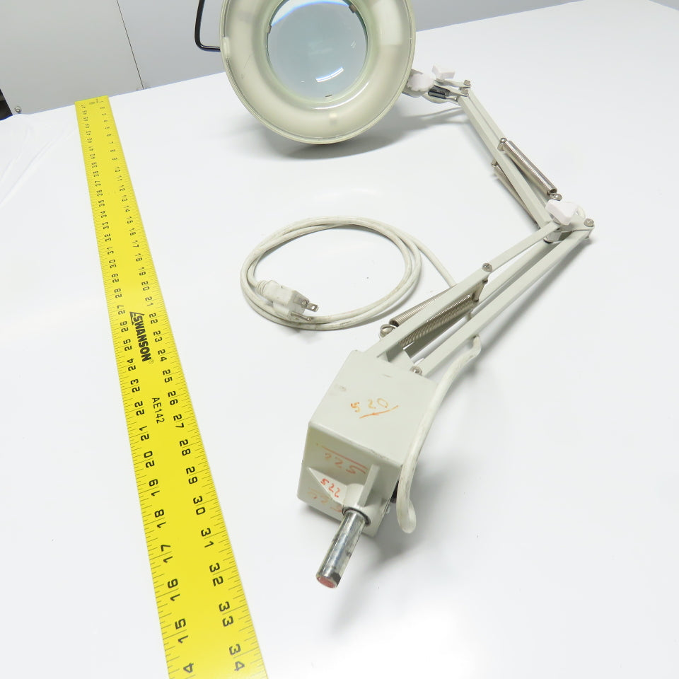 Adjustable Gooseneck Heavy Duty Magnifying Task Light Lamp 120V 60Hz