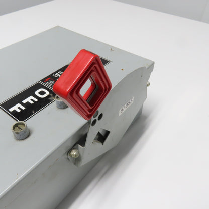 General Electric NP1578000F 600VAC 30A Fusible Safety Disconnect Switch 20HP