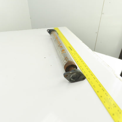 2.5" OD x 21" Flat Face Conveyor Tail Drum Roller 21.5" BF W/ Pillow Blocks