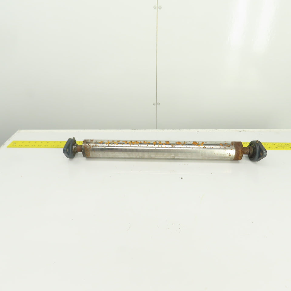 2.5" OD x 21" Flat Face Conveyor Tail Drum Roller 21.5" BF W/ Pillow Blocks