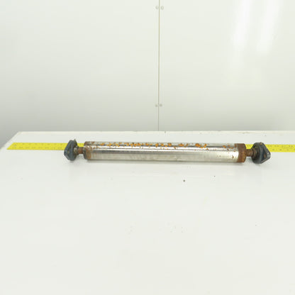 2.5" OD x 21" Flat Face Conveyor Tail Drum Roller 21.5" BF W/ Pillow Blocks