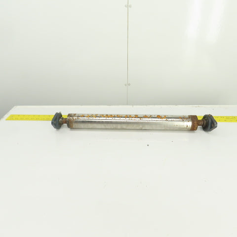 2.5" OD x 21" Flat Face Conveyor Tail Drum Roller 21.5" BF W/ Pillow Blocks