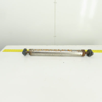 2.5" OD x 21" Flat Face Conveyor Tail Drum Roller 21.5" BF W/ Pillow Blocks