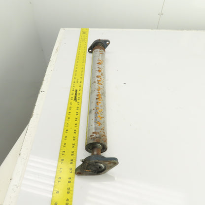 2.5" OD x 21" Flat Face Conveyor Tail Drum Roller 21.5" BF W/ Pillow Blocks