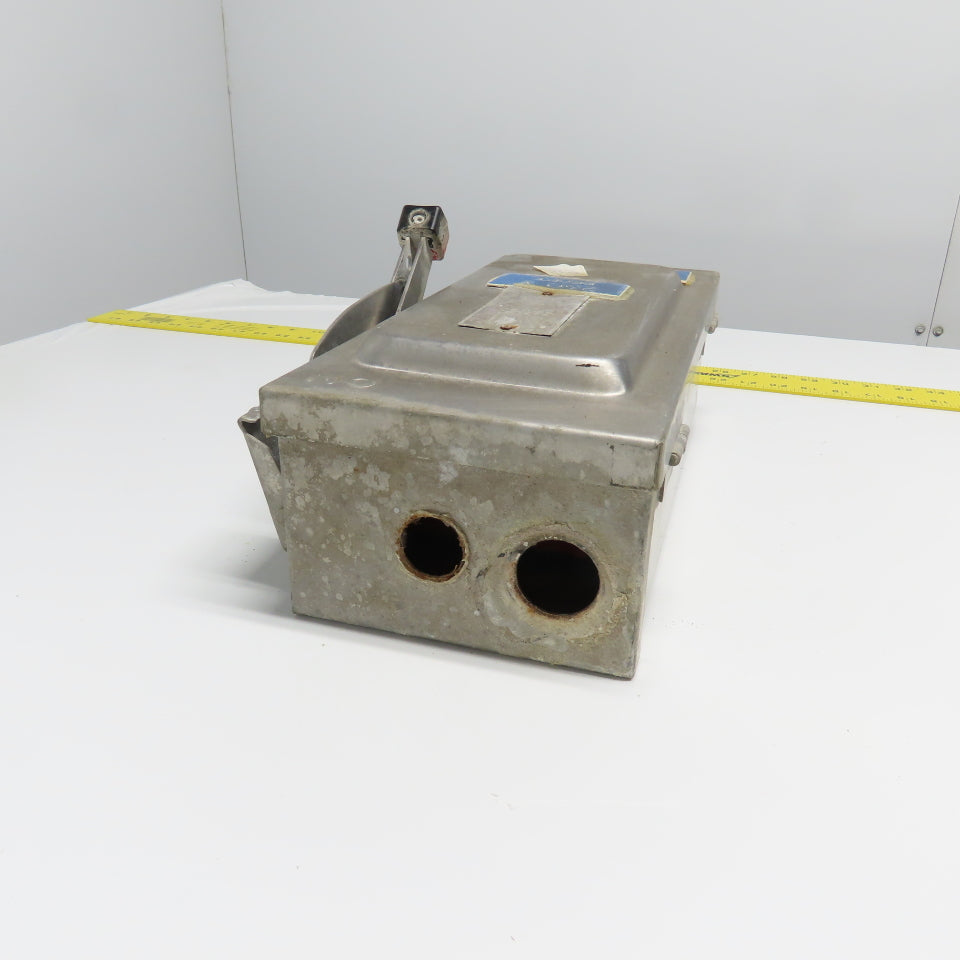 Square D H 321 NDS 30A Stainless Fusible Safety Disconnect Switch 3Ph 240VAC