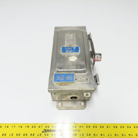 Square D H 321 NDS 30A Stainless Fusible Safety Disconnect Switch 3Ph 240VAC