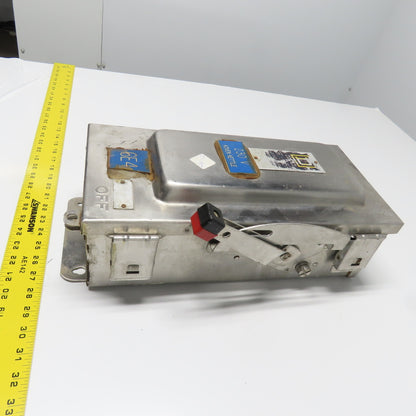 Square D H322NDS 60A Fusible Single Throw Stainless Safety Disconnect Switch