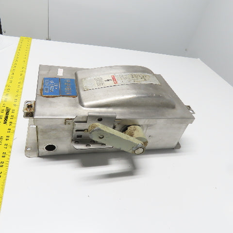 Siemens F321SSR 30A Stainless Steel Fusible Safety Disconnect Switch 240V