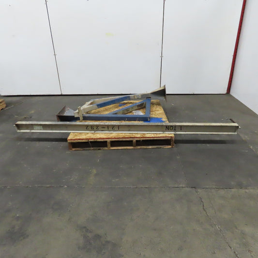 1 Ton Over Machine Gantry Jib Crane 8' Long 44-1/2" Height