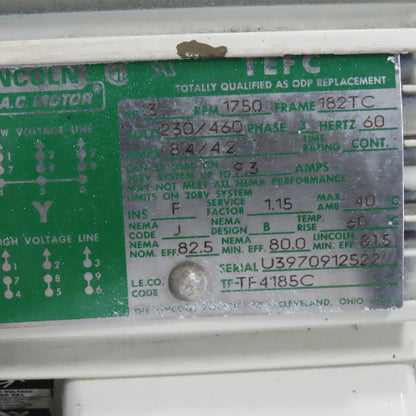 65 Liter Hydraulic Power Unit 3Hp 230/460V 3Ph W/ After Cooler