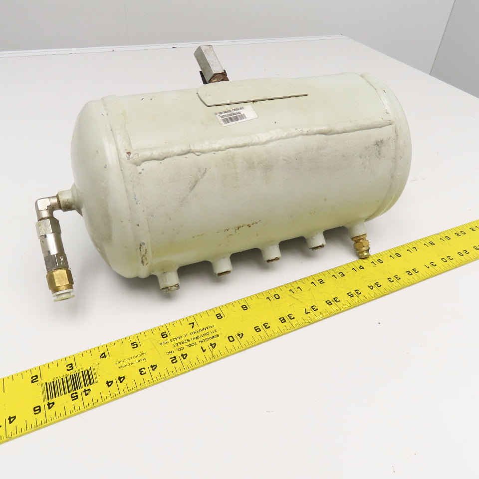 8 Port Compressed Air Holding Storage Expansion Tank Manifold 6 Liter 11 Bar