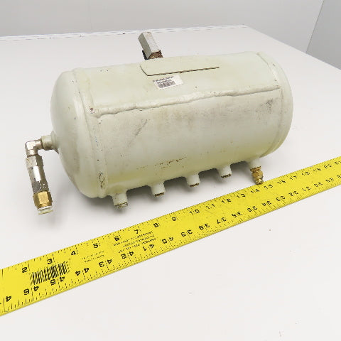 8 Port Compressed Air Holding Storage Expansion Tank Manifold 6 Liter 11 Bar