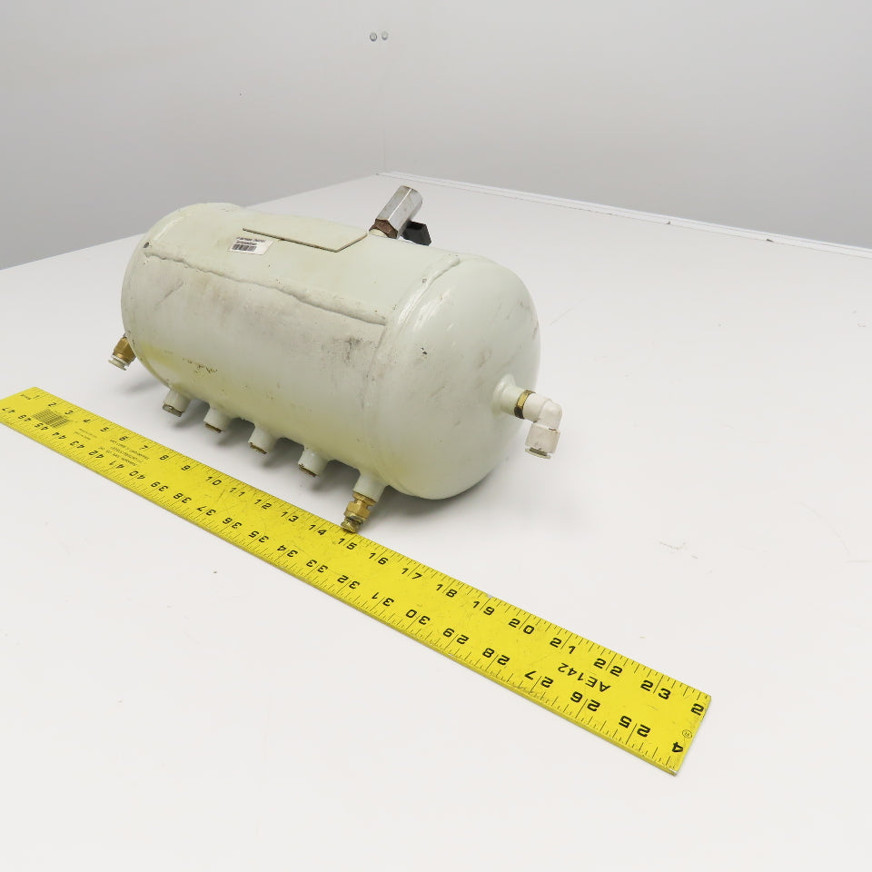 8 Port Compressed Air Holding Storage Expansion Tank Manifold 6 Liter 11 Bar