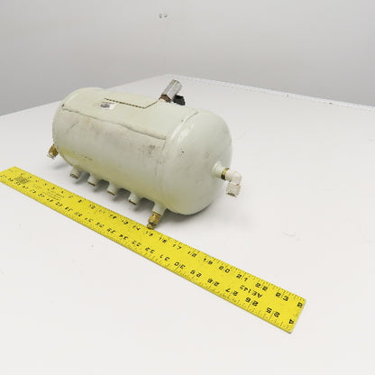 8 Port Compressed Air Holding Storage Expansion Tank Manifold 6 Liter 11 Bar