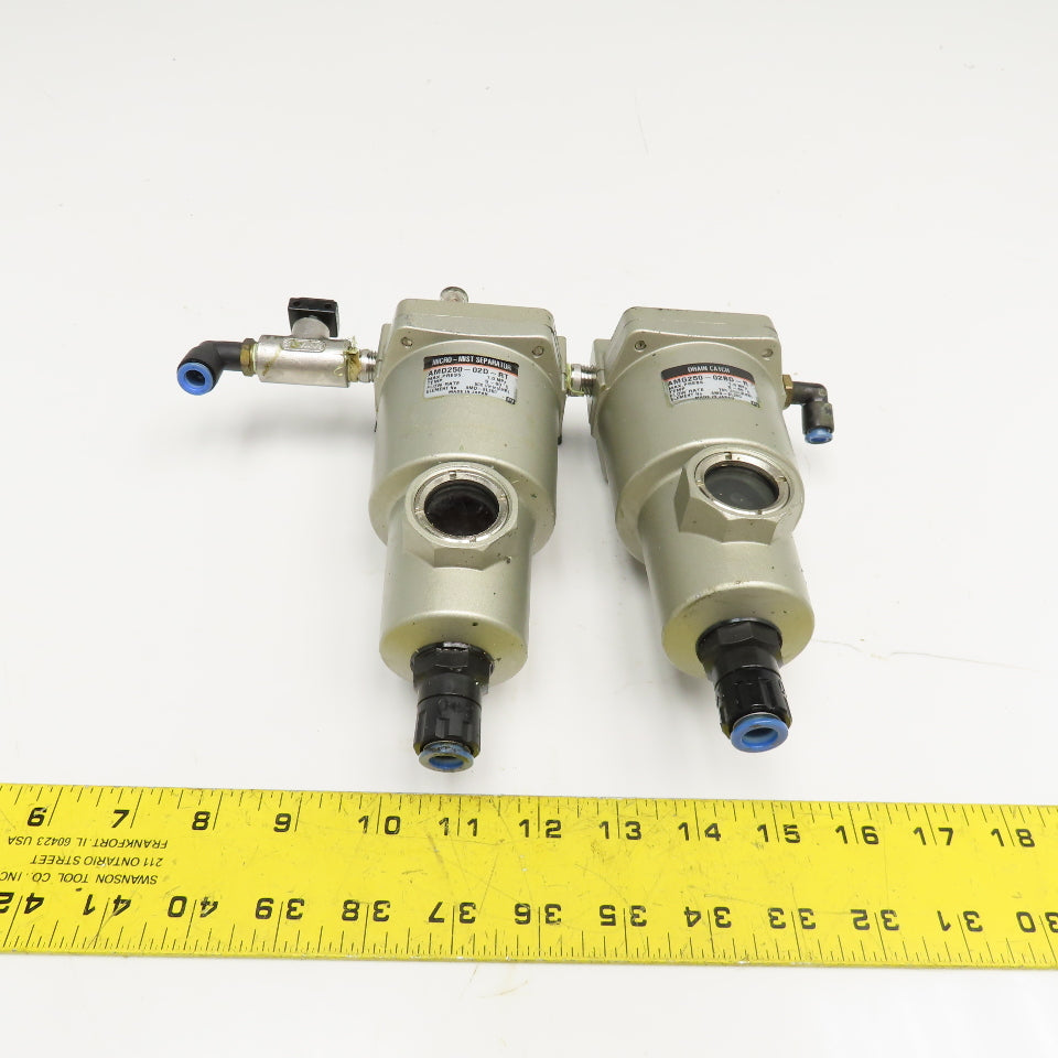 SMC AMD250-02D-RT 1/4" NPT Micro Mist Separator Drain Catch