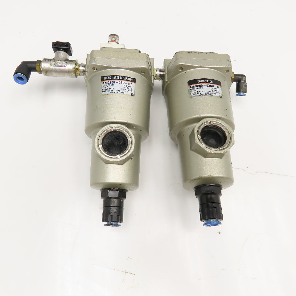 SMC AMD250-02D-RT 1/4" NPT Micro Mist Separator Drain Catch