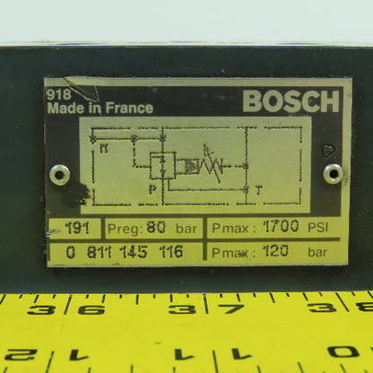 Bosch 0811145116 0 811 145 116 Hydraulic Directional Control Valve 1700PSI