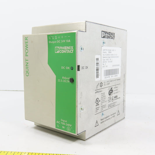 Phoenix Contact QUINT-PS-100-240AC 24VDC 10A Power Supply 100-240V 2.8-1.2A In