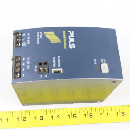 Puls CPS20.241-C1 Dmension 24-28VDC 24A Power Supply 100-240V Input Single Phase
