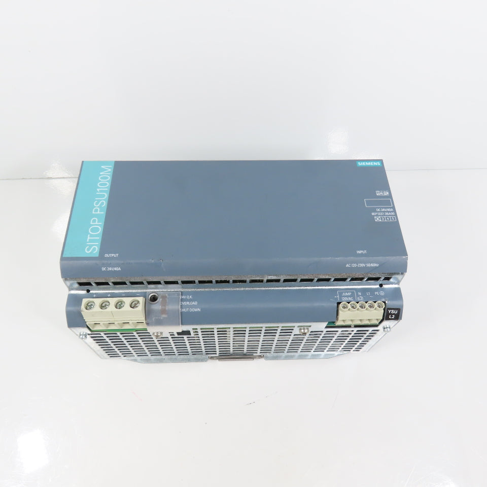 Siemens 6EP1337-3BA00 Sitop PSU100M 24V DC 40A Power Supply 120/230VAC Input