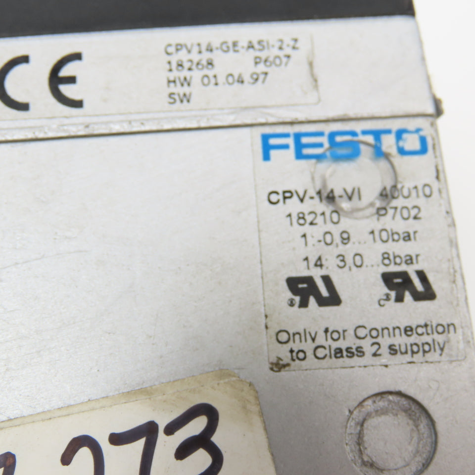 Festo 161 361 P602 CPV-14-VI Pneumatic Valve Terminal