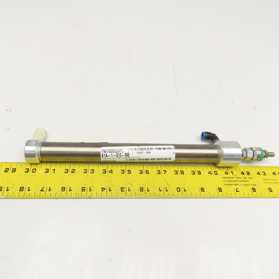 Denso 410617-0080 1" Bore 8-1/4" Stroke Double Acting Air Cylinder