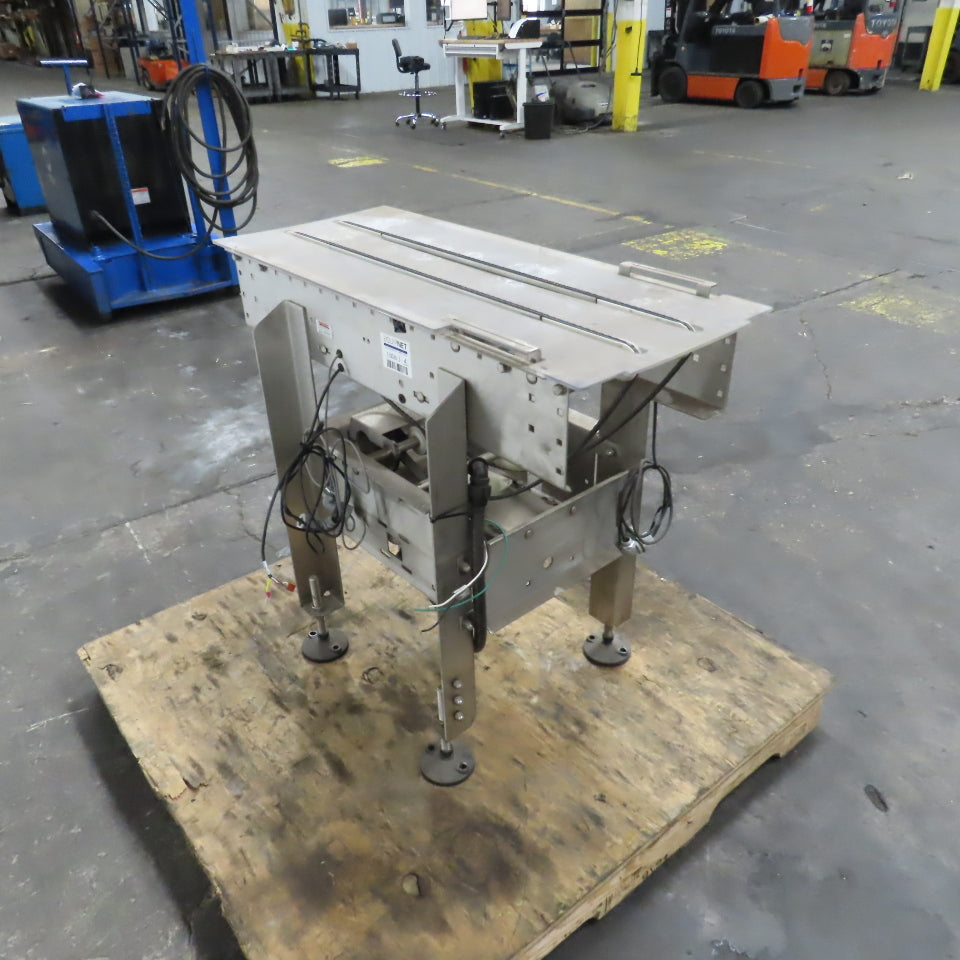 Ramsey 36" L x5" Wide In Motion Scale Table Top SS Conveyor 1PH 52FPM No Chain