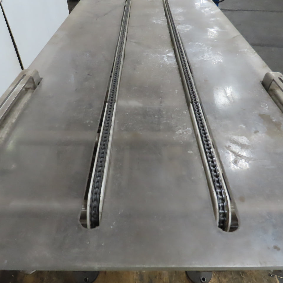 Ramsey 36" L x5" Wide In Motion Scale Table Top SS Conveyor 1PH 52FPM No Chain