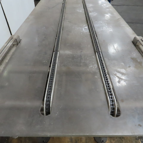 Ramsey 36" L x5" Wide In Motion Scale Table Top SS Conveyor 1PH 52FPM No Chain
