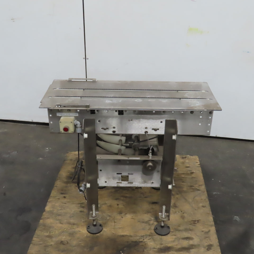Ramsey 36" L x5" Wide In Motion Scale Table Top SS Conveyor 1PH 52FPM No Chain