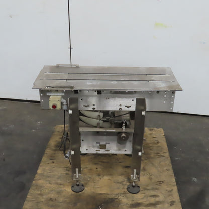 Ramsey 36" L x5" Wide In Motion Scale Table Top SS Conveyor 1PH 52FPM No Chain