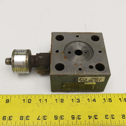 Rexroth LFA 25 EWA-70/CA20DQMG24/12 Hydraulic Valve Block W/ GIV 50 24VDC Limit