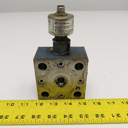 Rexroth LFA 25 EWA-70/CA20DQMG24/12 Hydraulic Valve Block W/ GIV 50 24VDC Limit